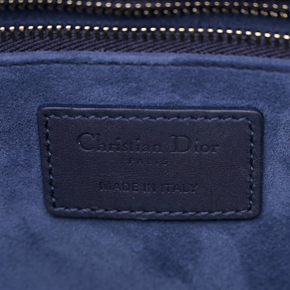 Christian Dior Ultra Matte Calfskin Cannage Large Lady Dior Blue 6 of 14