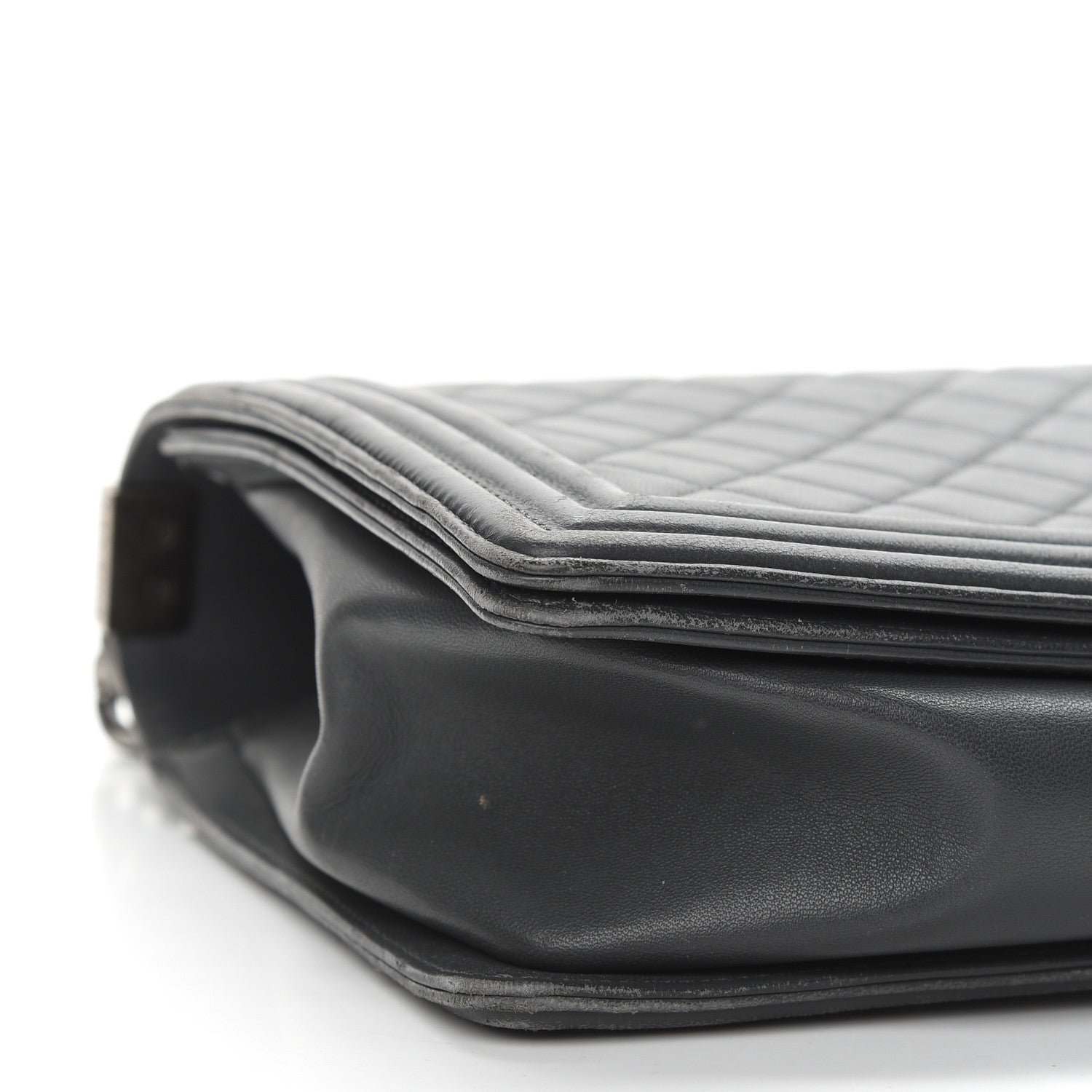 Chanel Lambskin Quilted New Medium Boy Flap Grey 8 of 10