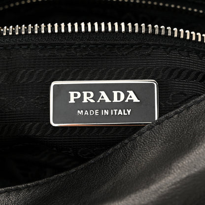 Prada Soft Calf Shoulder Bag Black 6 of 9
