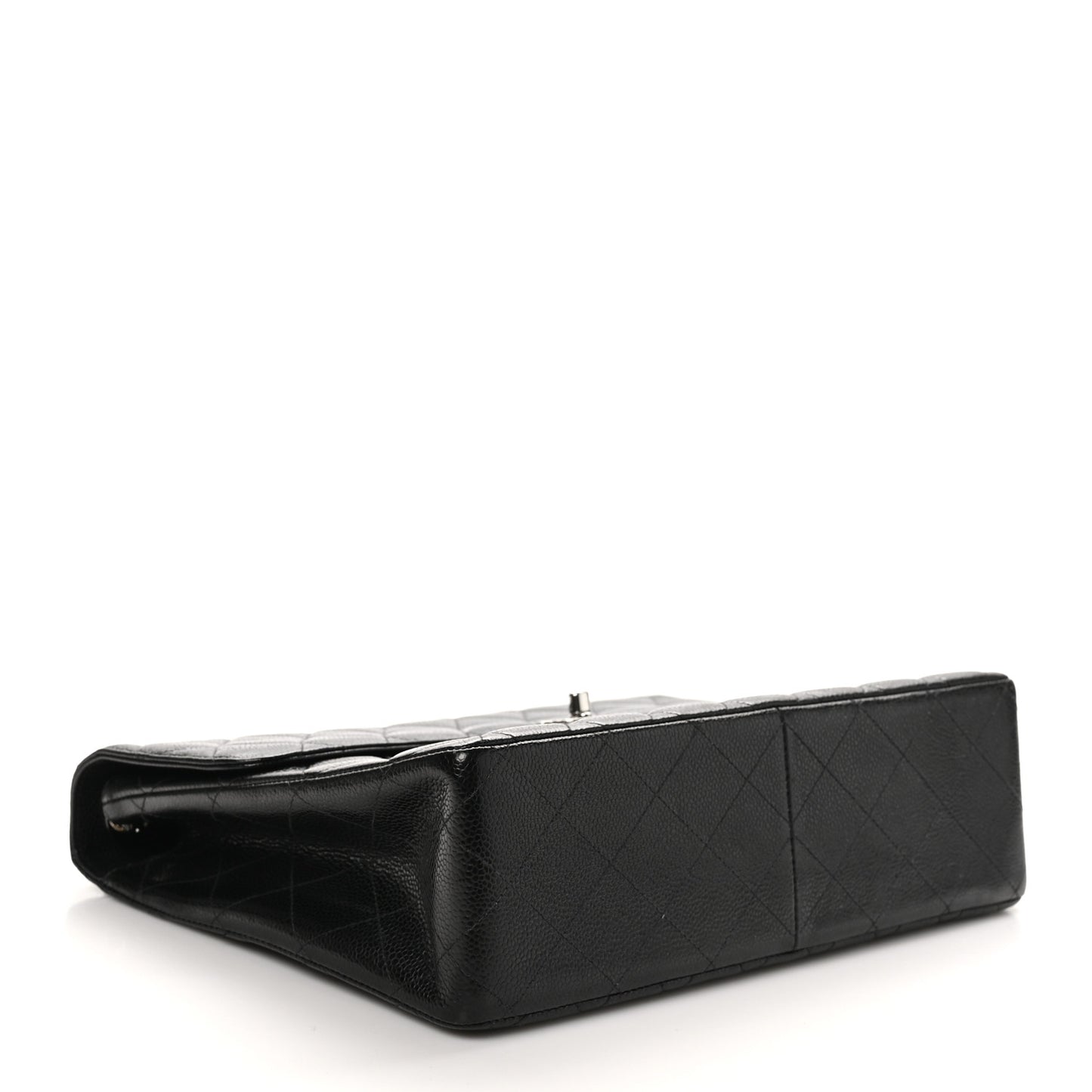 Caviar Quilted Jumbo Single Flap Black