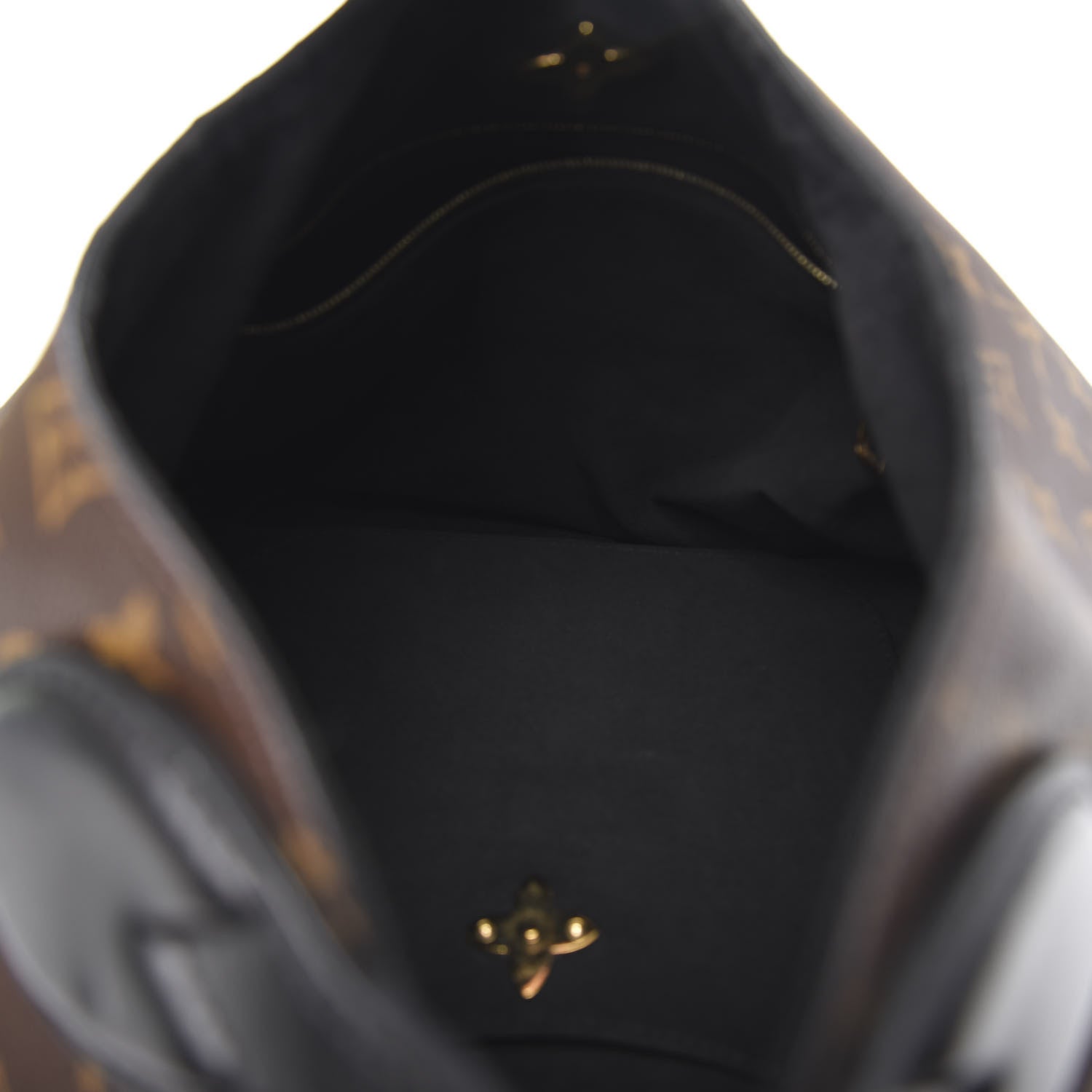 Louis Vuitton Monogram Flower Hobo Black 8 of 12