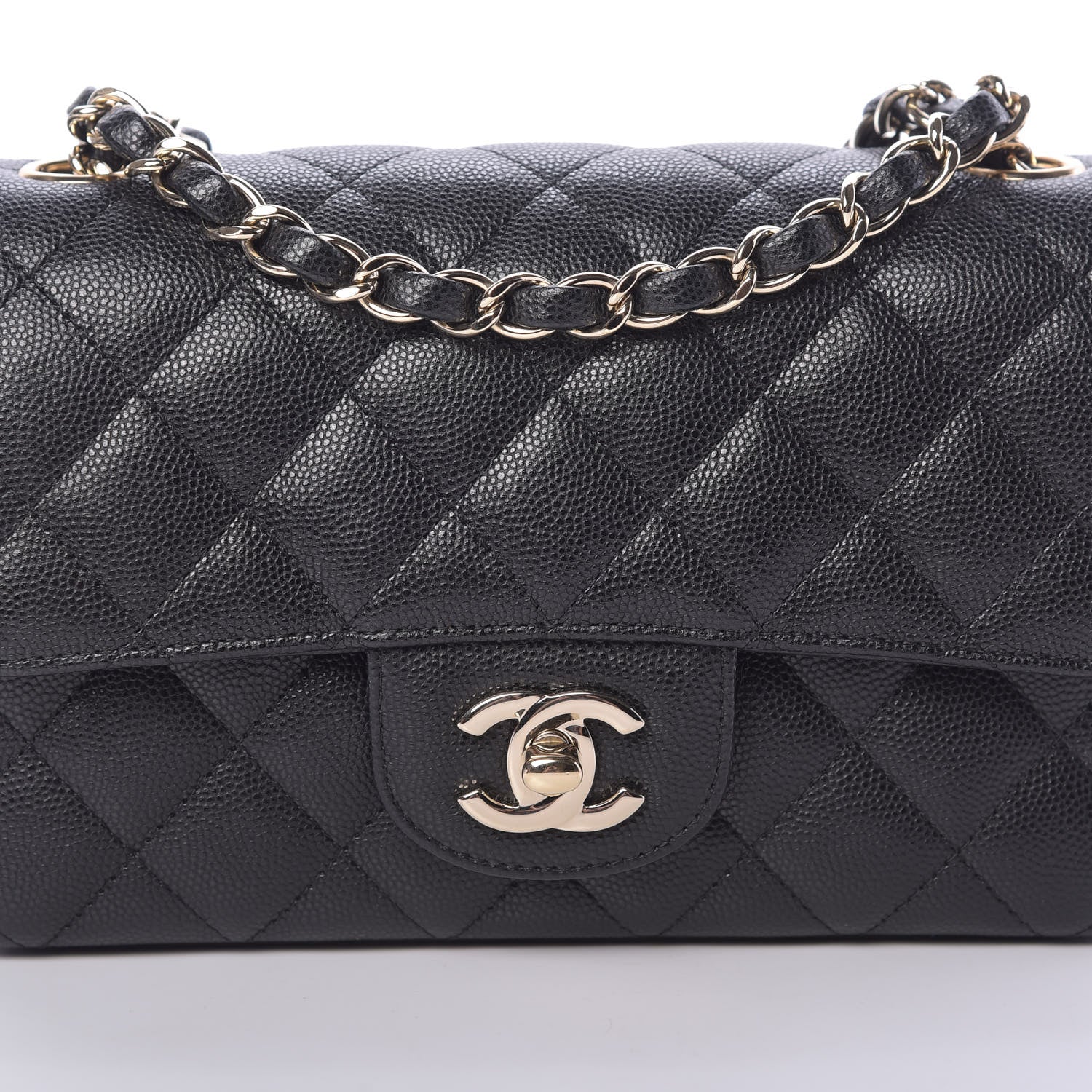 Chanel Caviar Quilted Mini Rectangular Flap Black 8 of 11