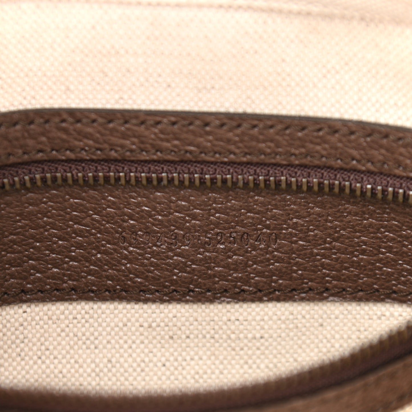 GG Supreme Monogram Textured Dollar Calfskin Web Ophidia Wristlet Shoulder Bag Beige Ebony New Acero