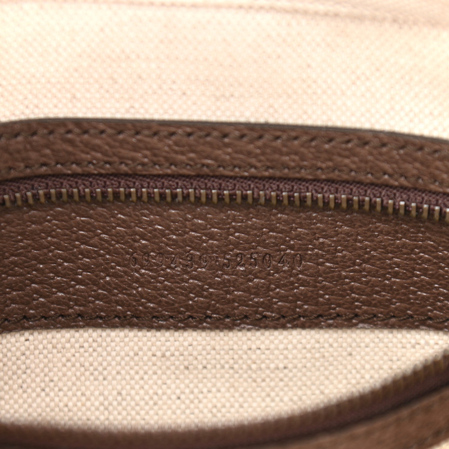 Gucci GG Supreme Monogram Textured Dollar Calfskin Web Ophidia Wristlet Shoulder Bag Beige Ebony New Acero 7 of 12