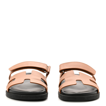 Hermes Calfskin Womens Chypre Sandals 38 Naturel 3 of 10