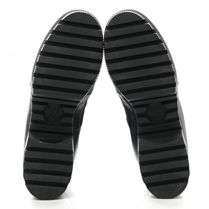 Louis Vuitton Suede Calfskin Monogram LV Black Heart Laureate Platform Desert Boots 36 Black 5 of 7