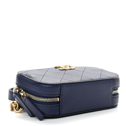 Chanel Caviar Quilted Waist Bag Navy Blue 4 of 10