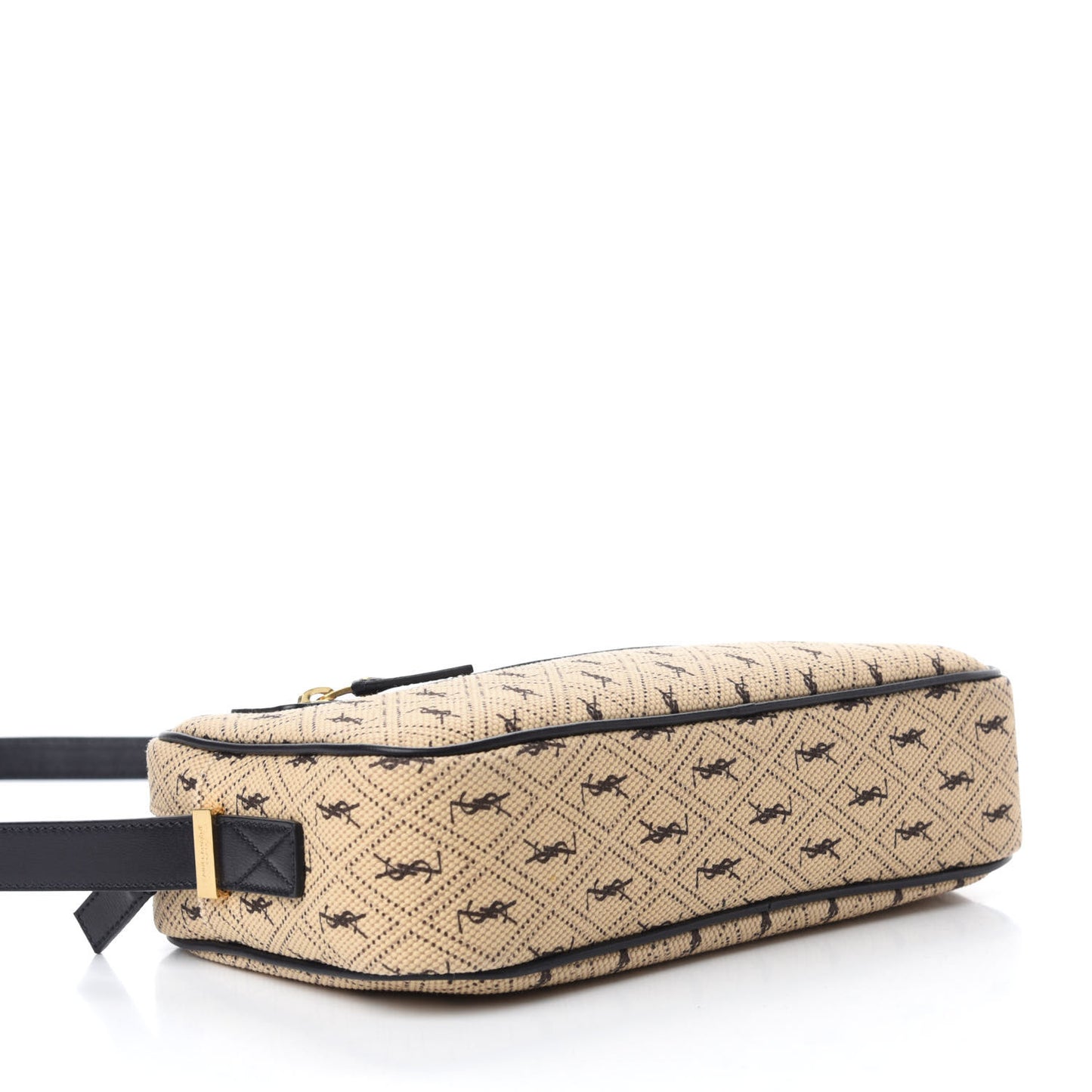 Canvas Monogram All Over Camera Bag Beige
