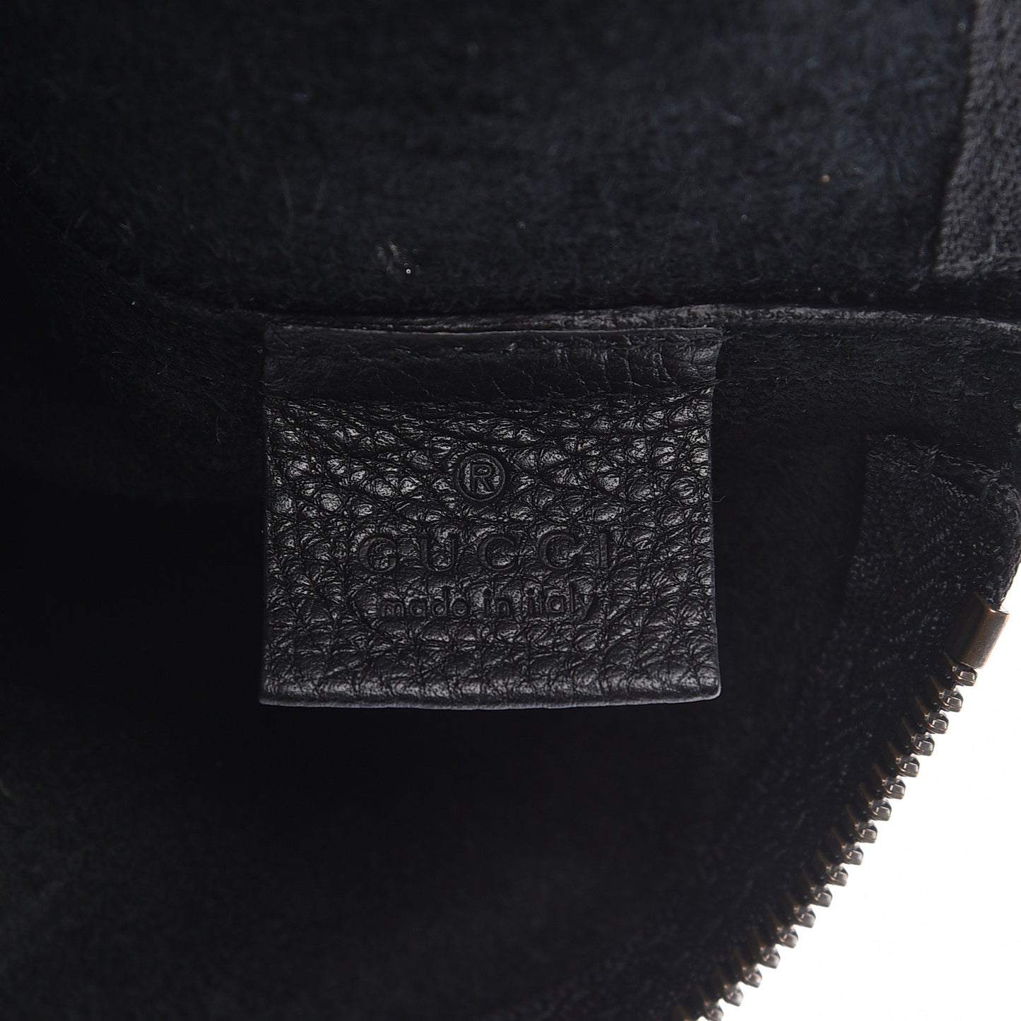Pebbled Calfskin Large Logo Portfolio Clutch Black