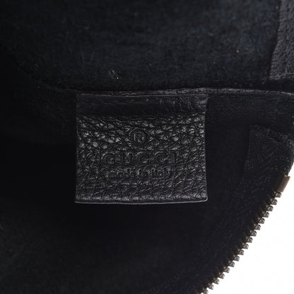 Gucci Pebbled Calfskin Large Logo Portfolio Clutch Black 6 of 6