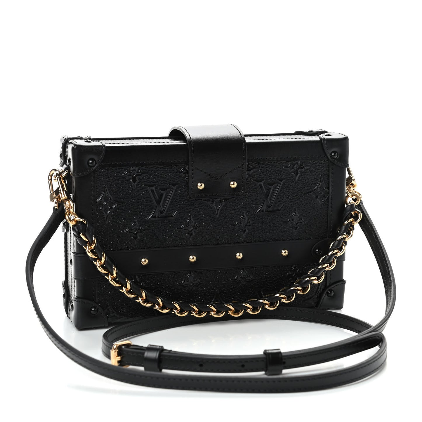 Midnight Canvas Petite Malle Black