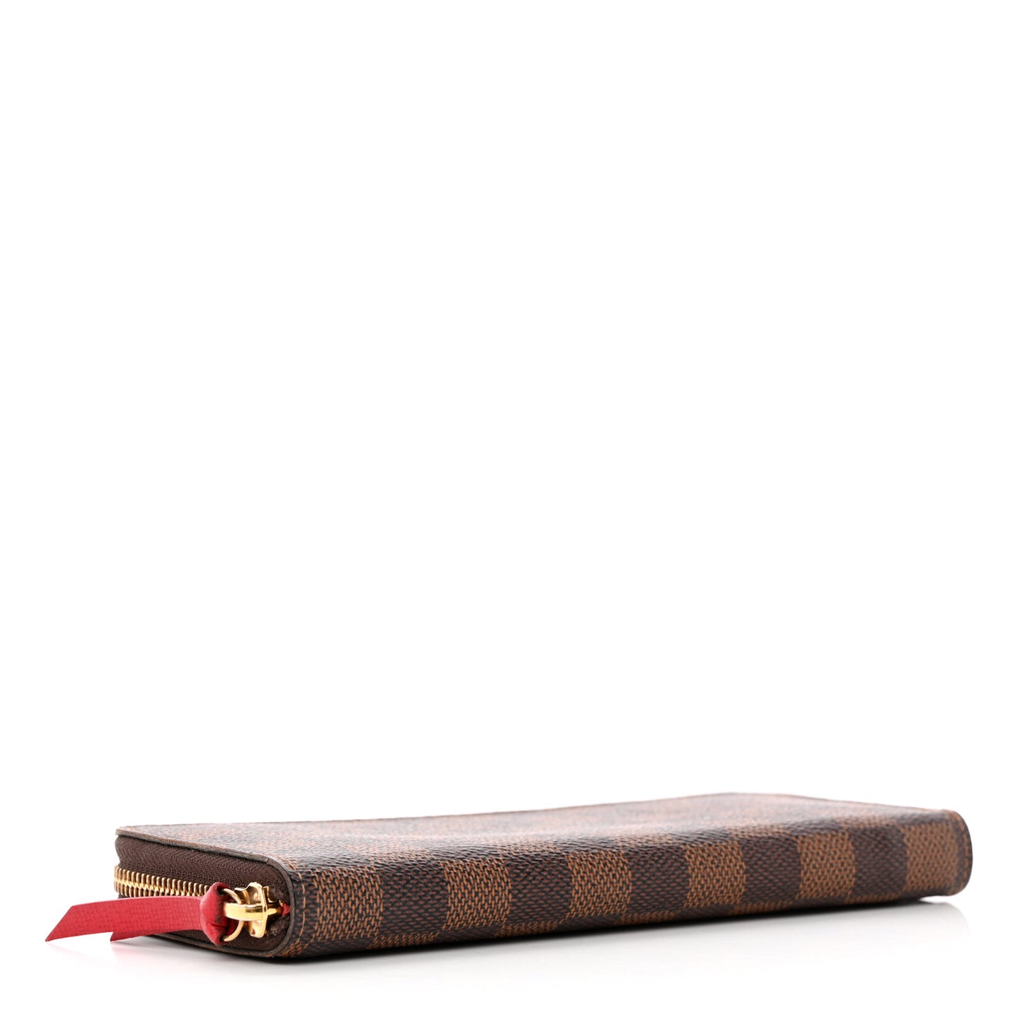 Damier Ebene Clemence Wallet Cherry