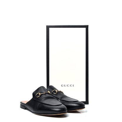 Gucci Calfskin Womens Princetown Slippers 37.5 Black 11 of 11