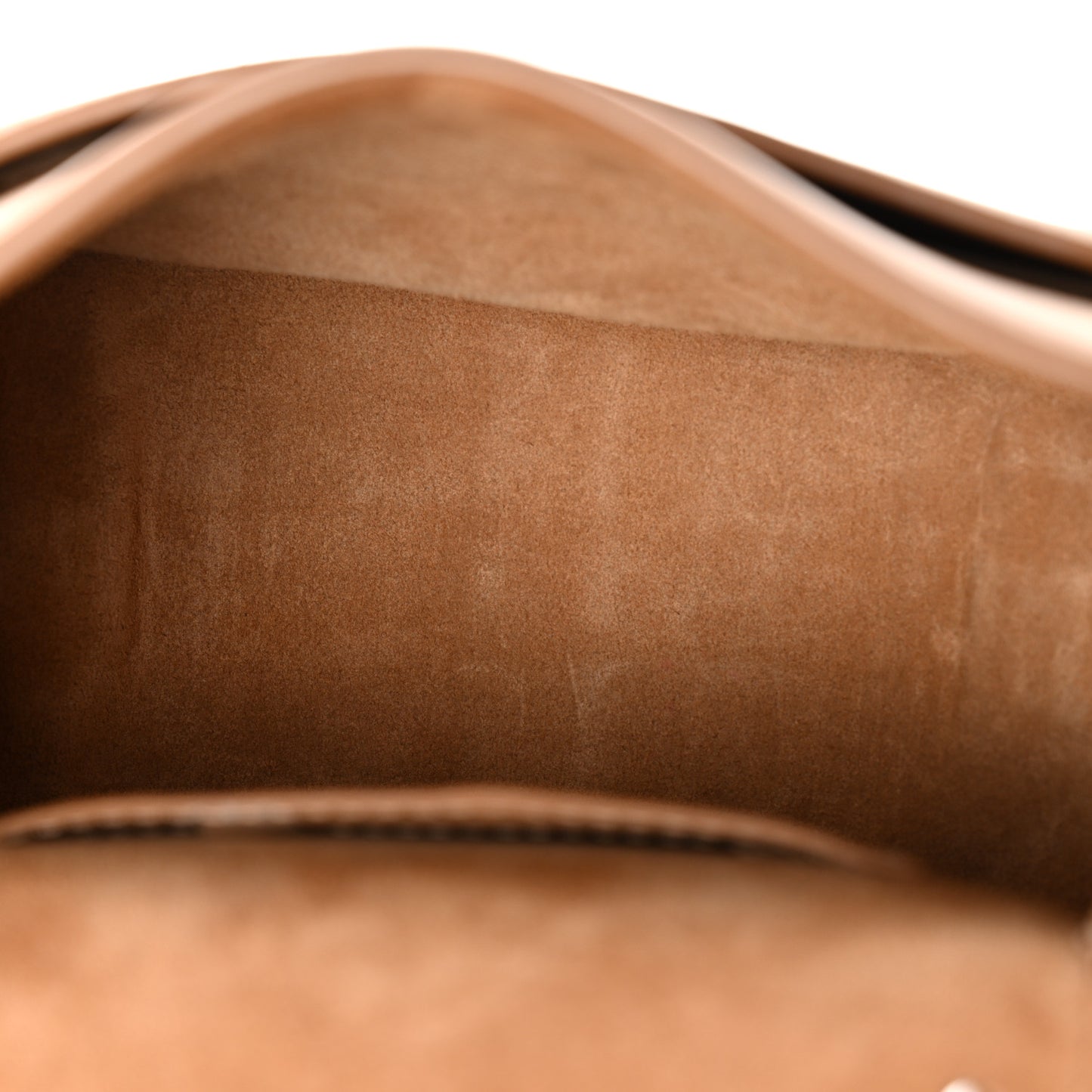 Smooth Calfskin Braided Small Marcie Saddle Bag Light Tan