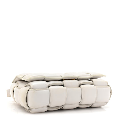 Bottega Veneta Paper Calfskin Maxi Intreccio Padded Cassette Crossbody Bag White 4 of 13