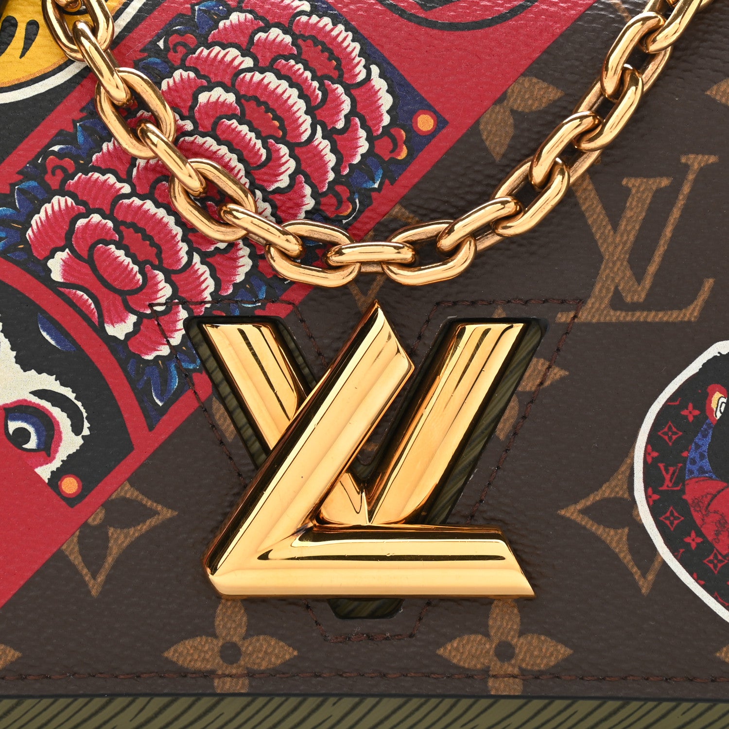 Louis Vuitton Monogram Epi Kabuki Twist Chain Wallet 8 of 11