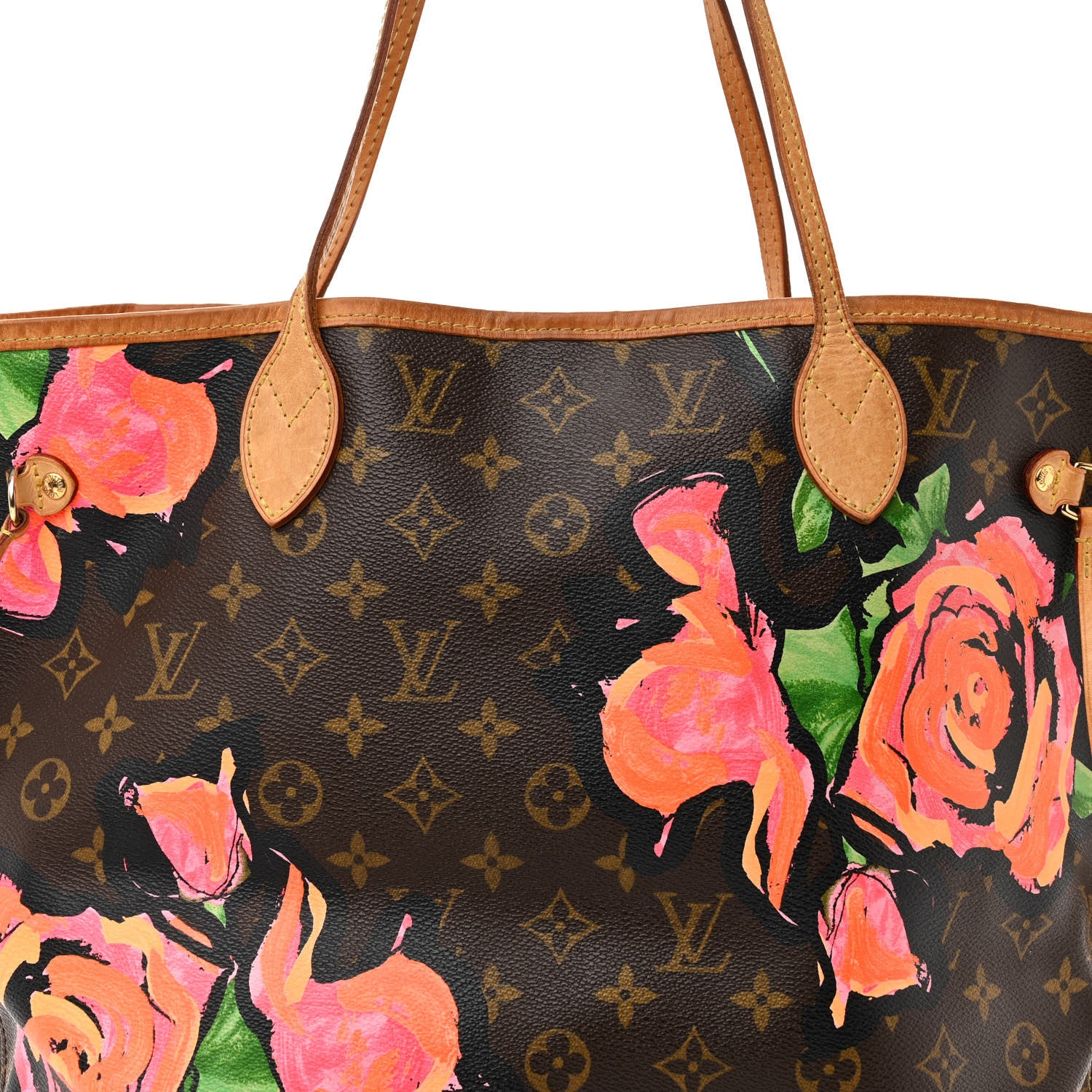 Louis Vuitton Monogram Roses Neverfull MM 8 of 15