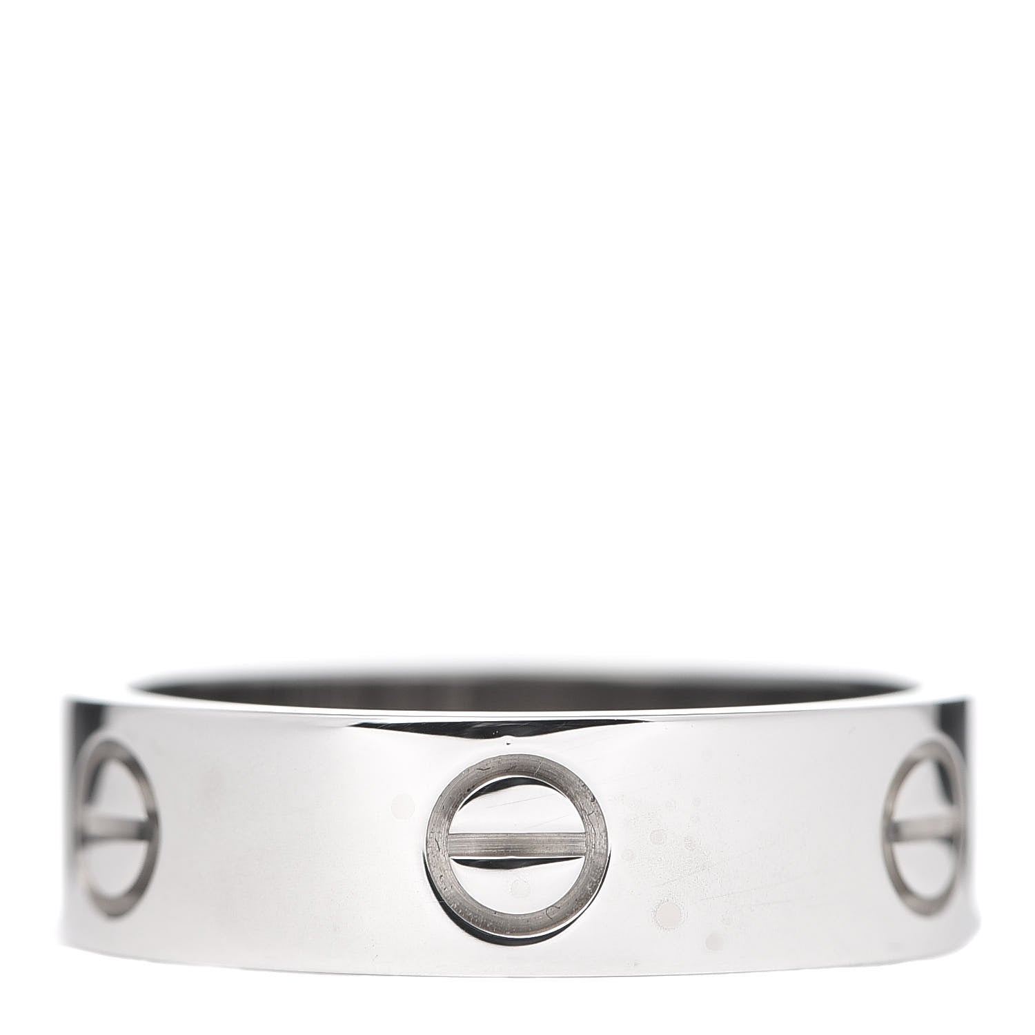 Cartier 18K White Gold 6mm LOVE Ring 59 8.75 3 of 5