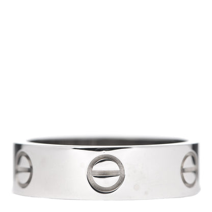 Cartier 18K White Gold 6mm LOVE Ring 59 8.75 3 of 5