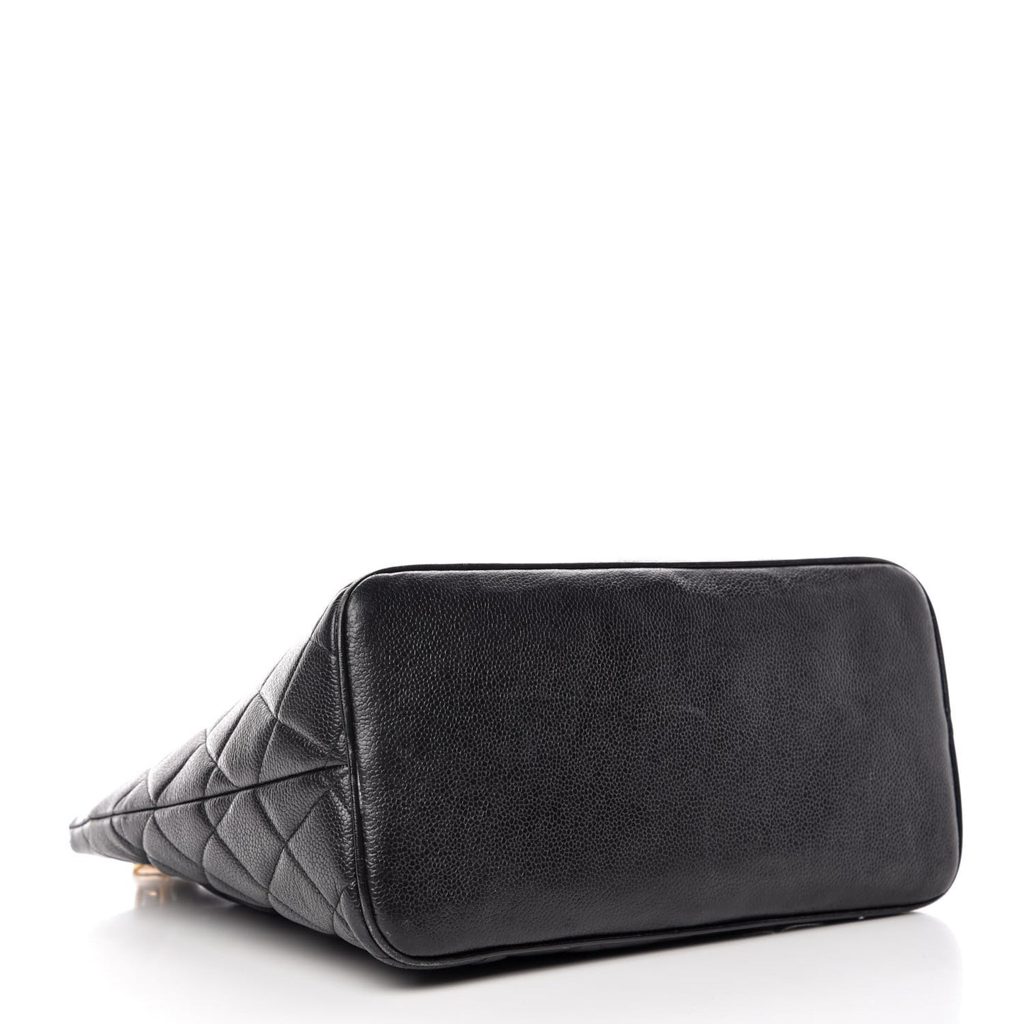 Caviar Quilted Medallion Tote Black