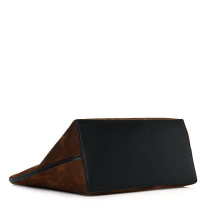 Loewe Suede Calfskin Anagram Tote Brown 5 of 15