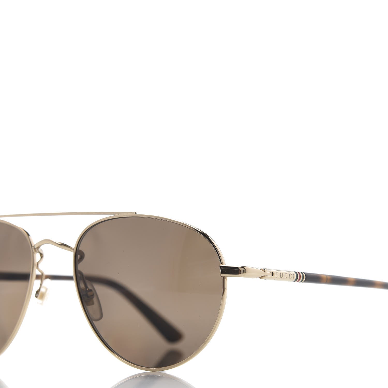 Gucci Metal Aviator Sunglasses GG0388S Gold 8 of 9
