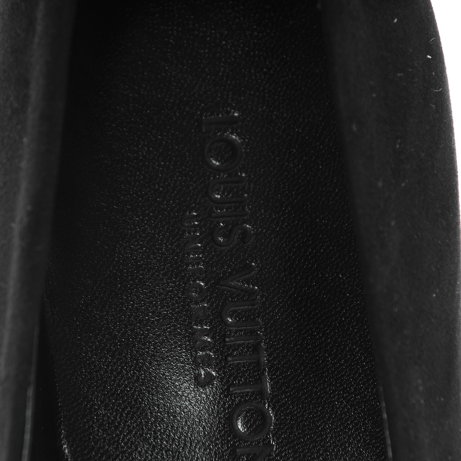 Louis Vuitton Suede Uniformes Pump 39 Black 7 of 8