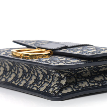 Christian Dior Oblique 30 Montaigne Flap Bag Blue 9 of 10