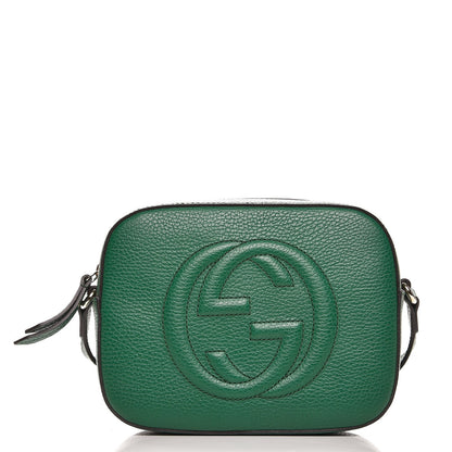 Gucci Pebbled Calfskin Small Soho Disco Bag Emerald Green 1 of 7