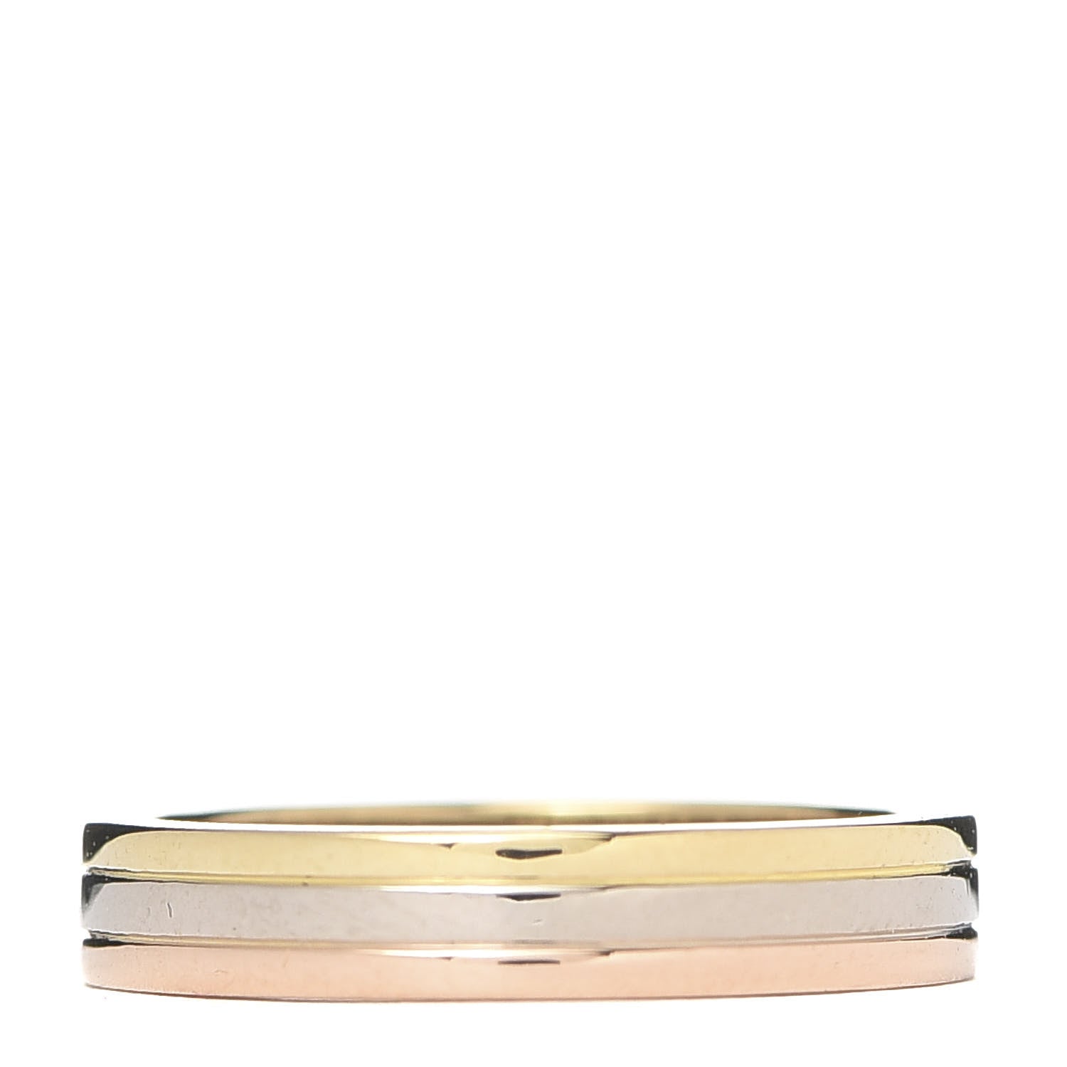 Cartier 18K Pink White Yellow Gold 3.5mm Vendome Louis Cartier Wedding Band Ring 48 4.5 3 of 4