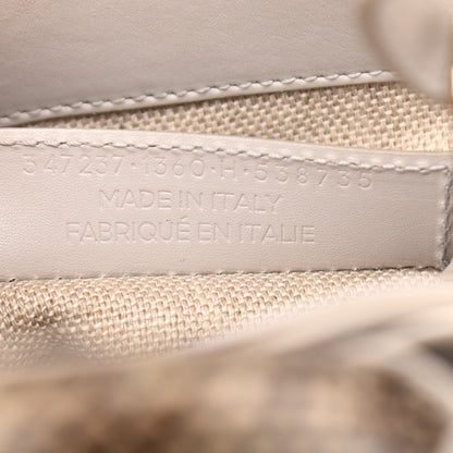 Balenciaga Calfskin Elaphe Snakeskin Mini Padlock All Afternoon Tote Gris Acier 7 of 15