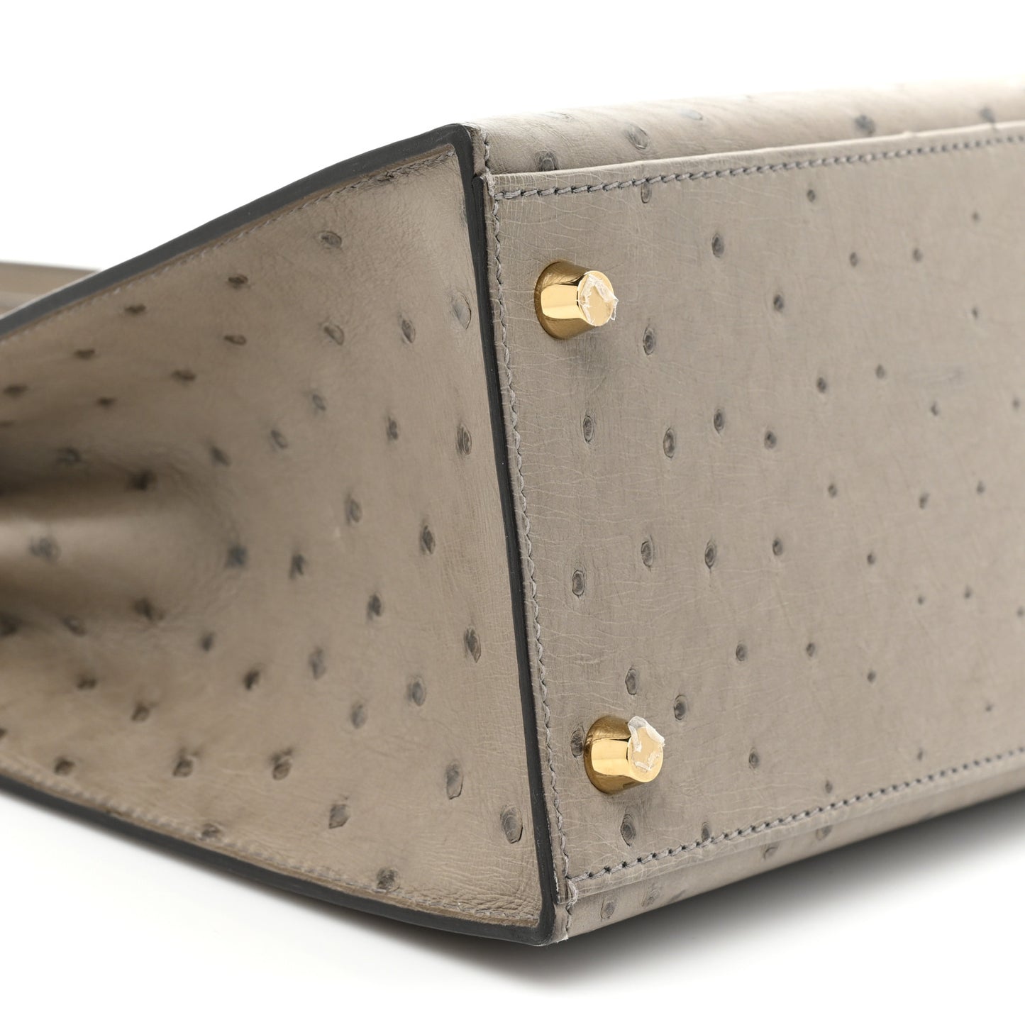 Ostrich Kelly Sellier 28 Gris Tourterelle