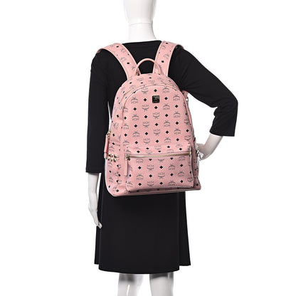 MCM Visetos Medium Side Studs Stark Backpack Pink 2 of 11