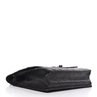 Chanel Washed Lambskin Maxi Take Away Flap Bag Black 4 of 20