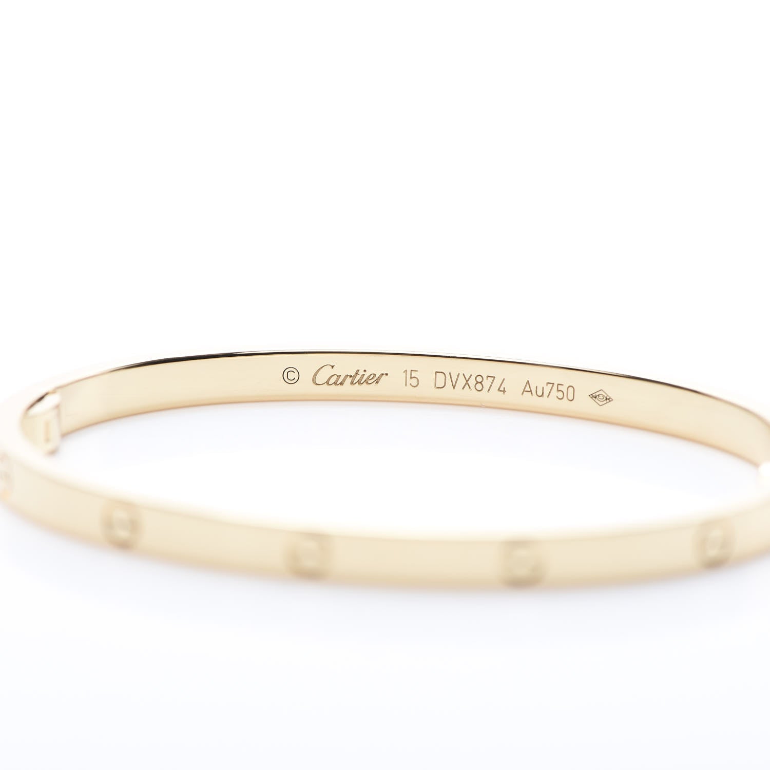 Cartier 18K Yellow Gold Small LOVE Bracelet 15 9 of 12