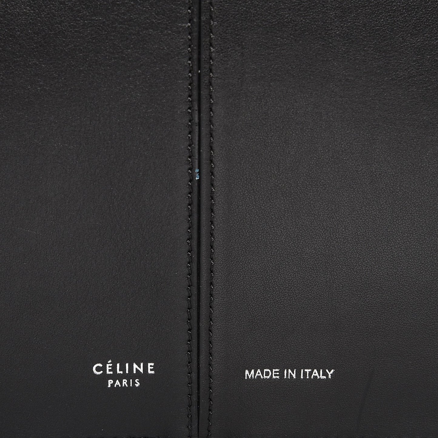 Supple Natural Calfskin Medium Tri-Fold Bag Black