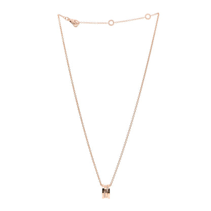 Bulgari 18K Rose Gold Diamond B.Zero1 Legend Pendant Necklace 3 of 7
