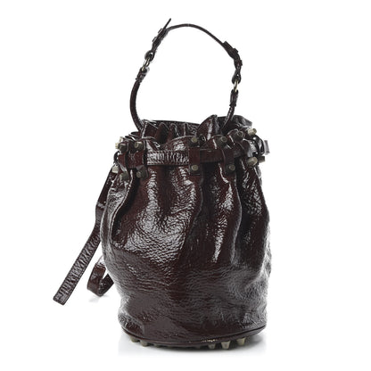 Alexander Wang Patent Diego Bucket Beet Gunmetal Hardware 1 of 10