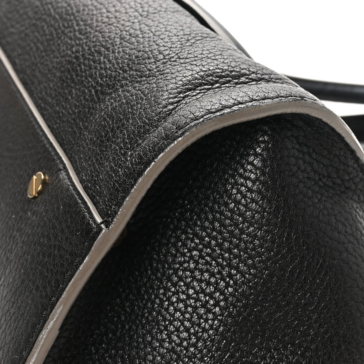 Calfskin Medium Everston Satchel Black