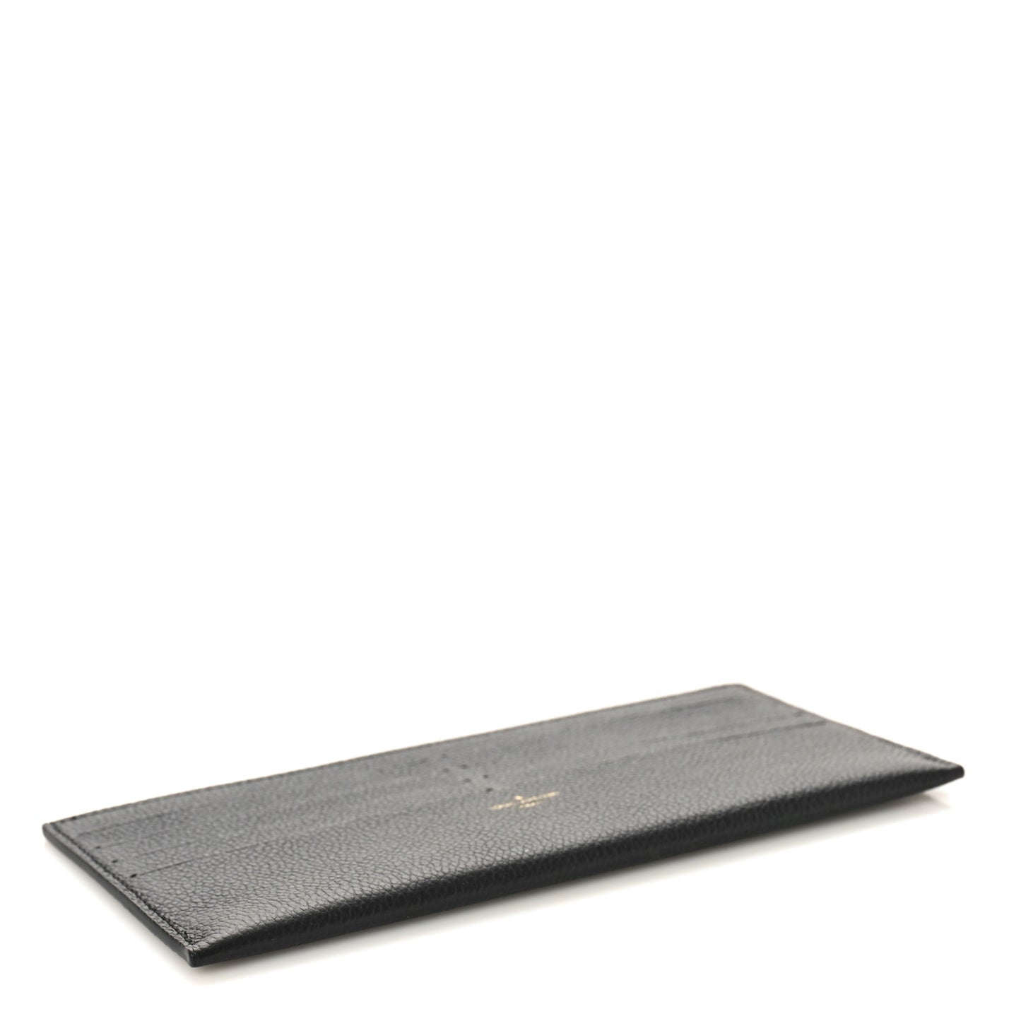 Calfskin Felicie Chain Wallet Card Holder Insert Black