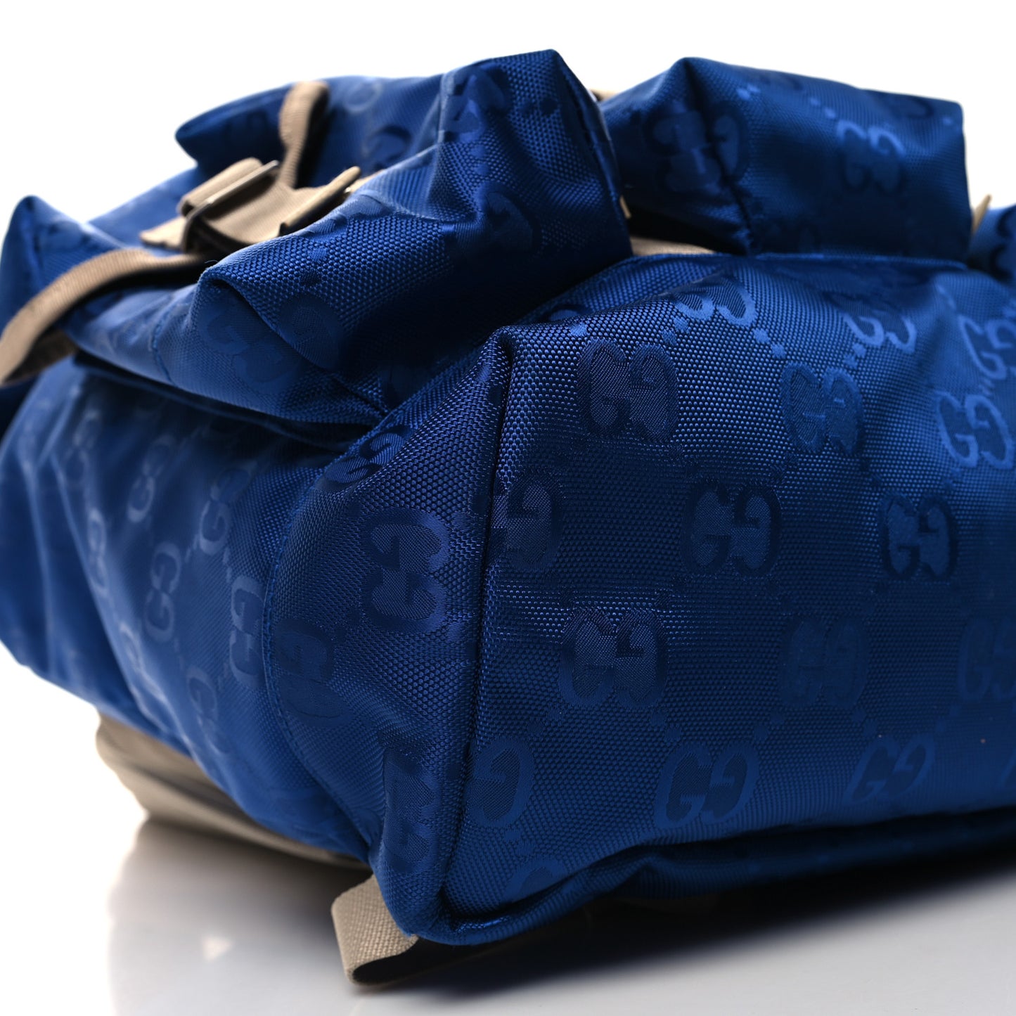 Econyl Nylon Monogram Off The Grid Utility Pocket Backpack Orient Blue New Plaster