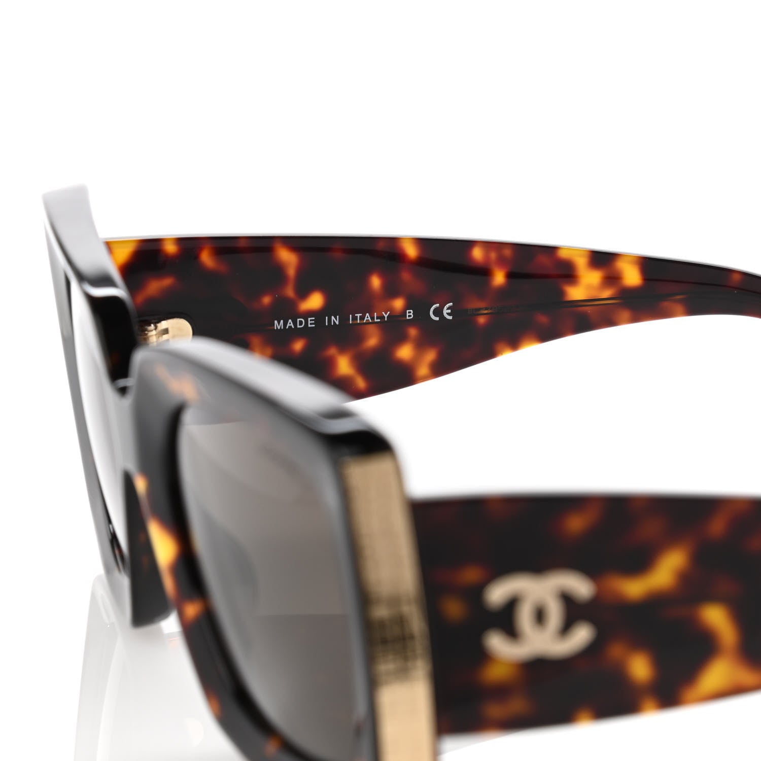 Chanel Acetate Rectangle Sunglasses 5435 Tortoise 5 of 8