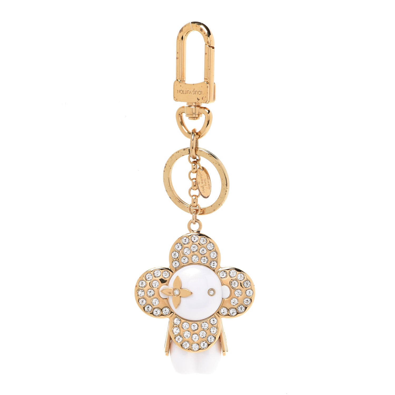 Louis Vuitton Strass Vivienne Winter Bag Charm Key Holder Gold 1 of 4