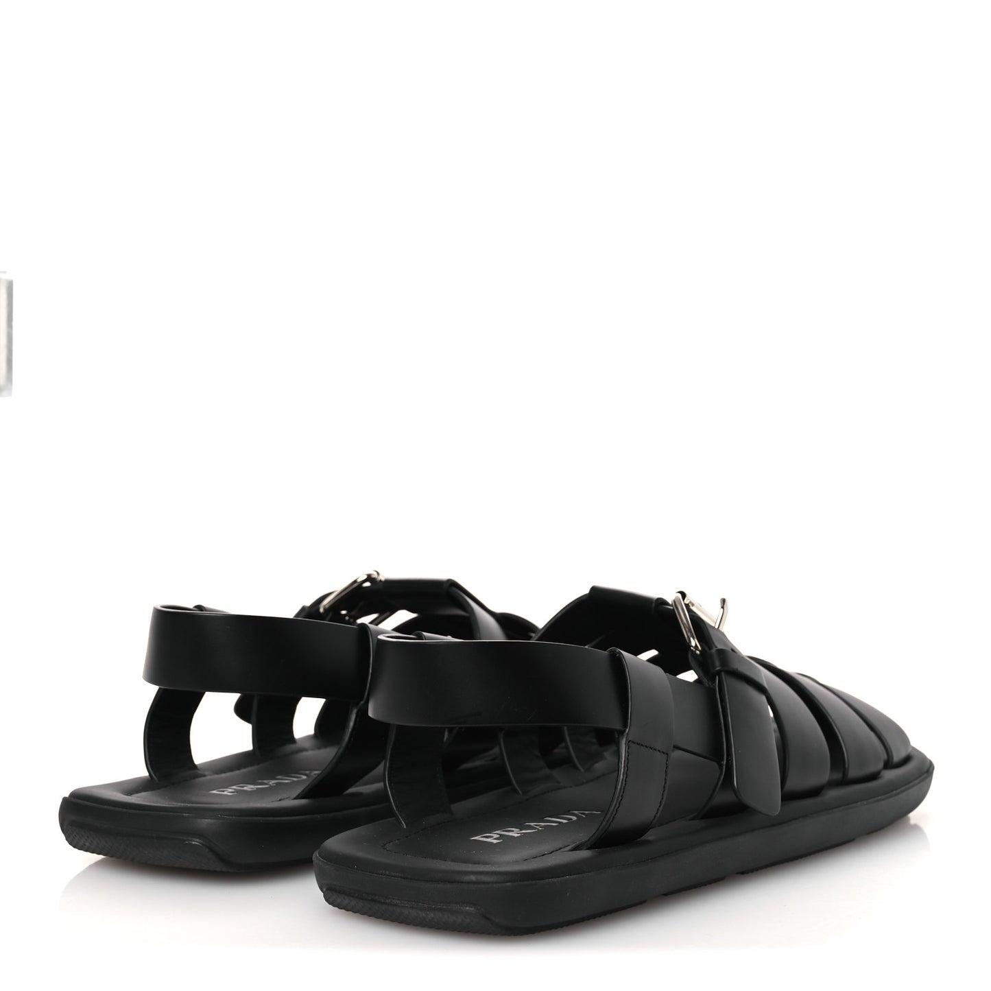 Spazzolato Rois Mens Fisherman Cage Sandals 9 Black