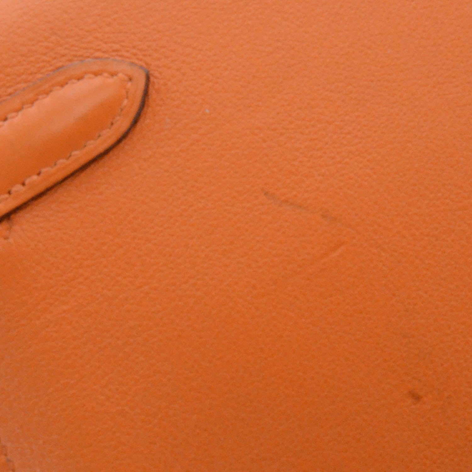Hermes Swift Kelly Cut Clutch Pochette Orange 4 of 10