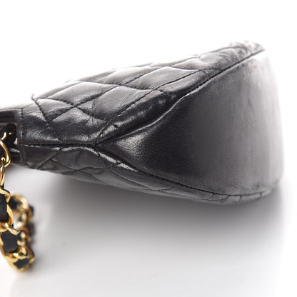Chanel Lambskin Quilted CC Shoulder Bag Black 10 of 15
