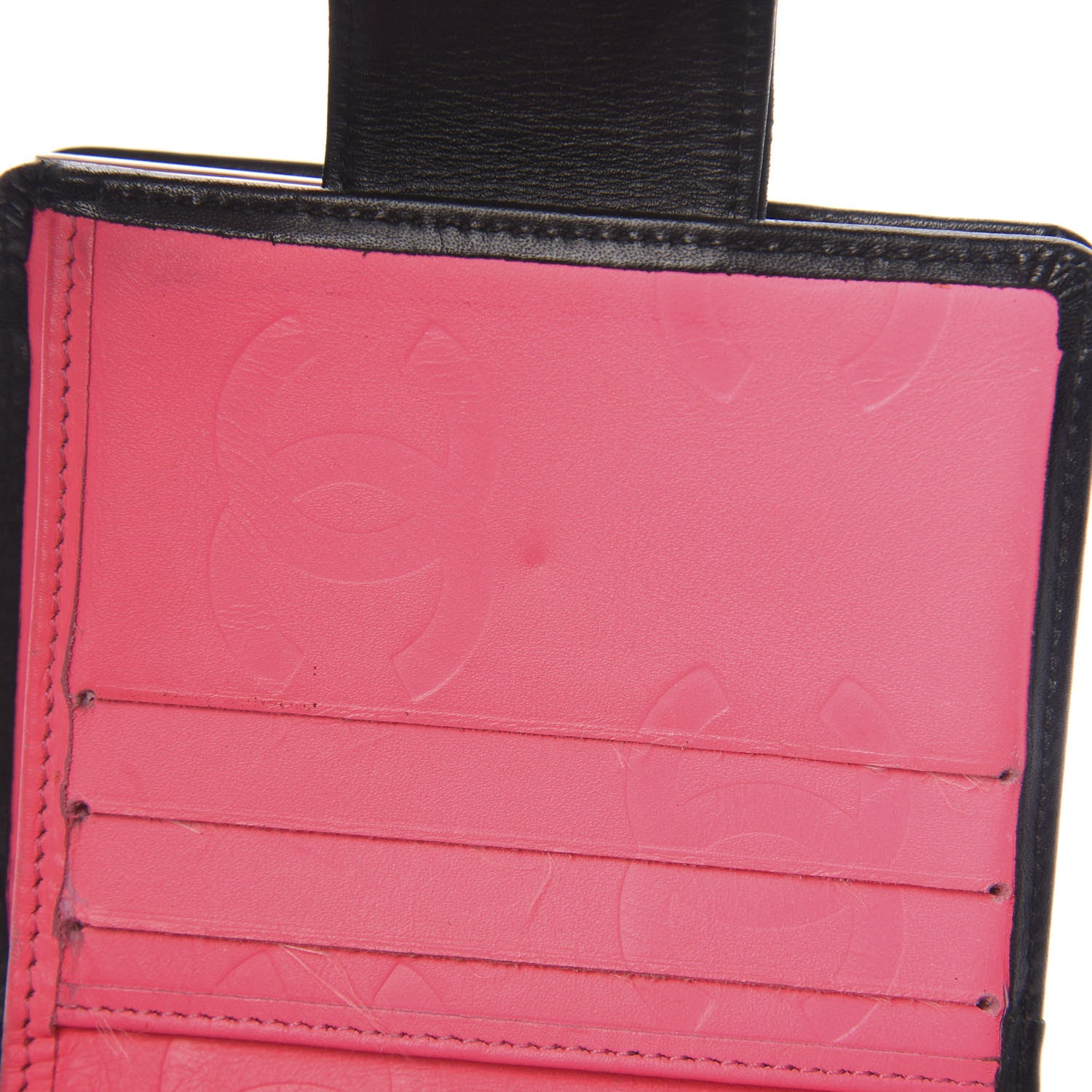 Chanel Calfskin Quilted Cambon Bi-Fold Wallet Black 10 of 10