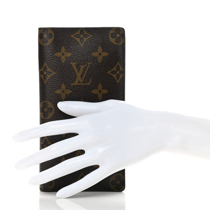 Louis Vuitton Monogram Porte Valeurs Checkbook Wallet 2 of 12