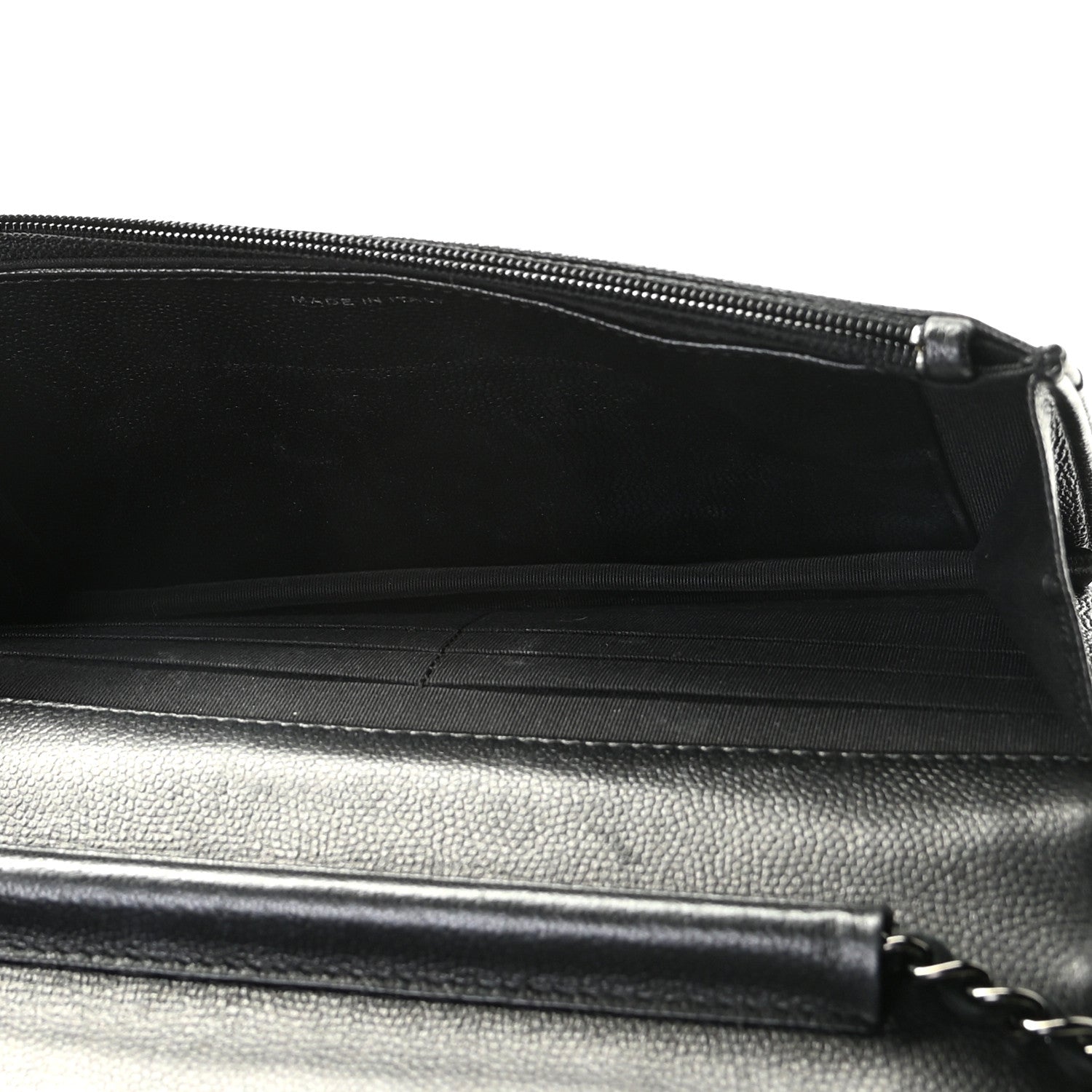 Chanel Caviar Quilted Boy Wallet On Chain WOC So Black 11 of 13