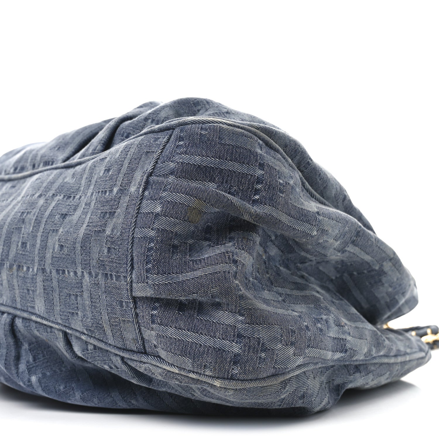 Fendi Denim Zucca Mia Tote Blue 10 of 11